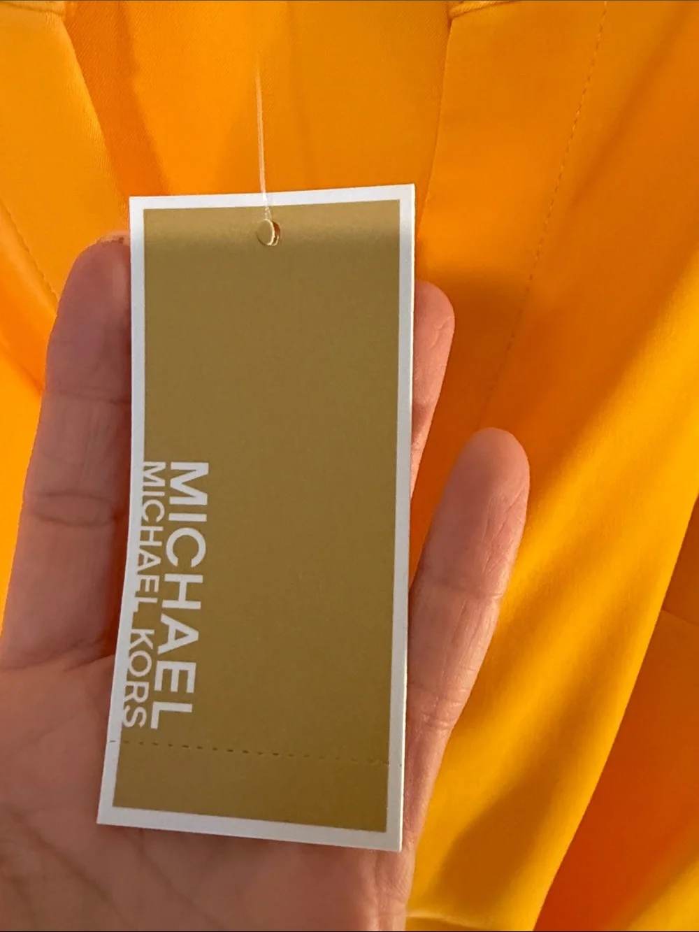 NWT Michael Kors Tie-Front Short Sleeve Blouse